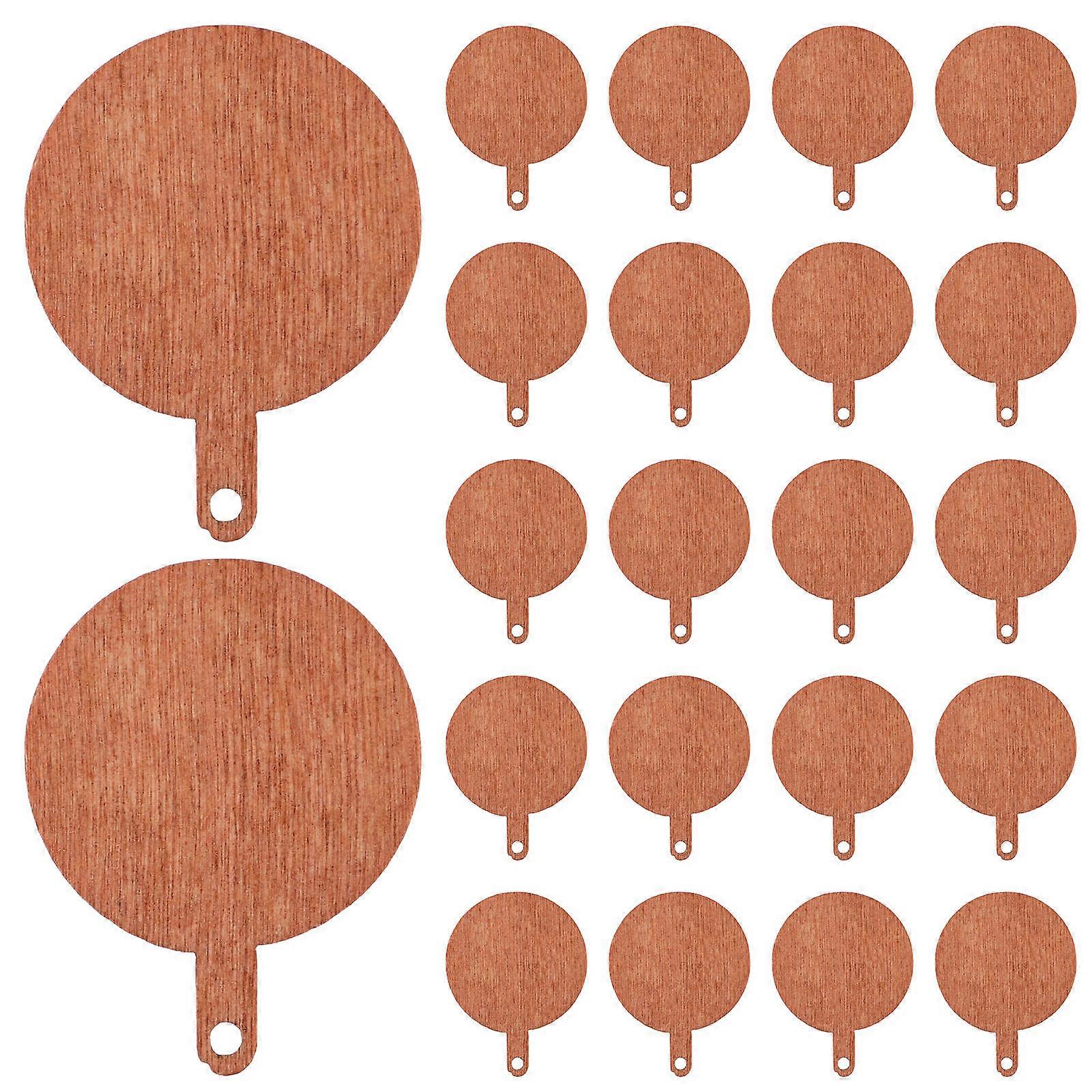 Mini Wood Cutting Board Miniature Doll Chop Board Diy Assembly Children 3.50X2.70X0.20CM Safe Design 50Pcs