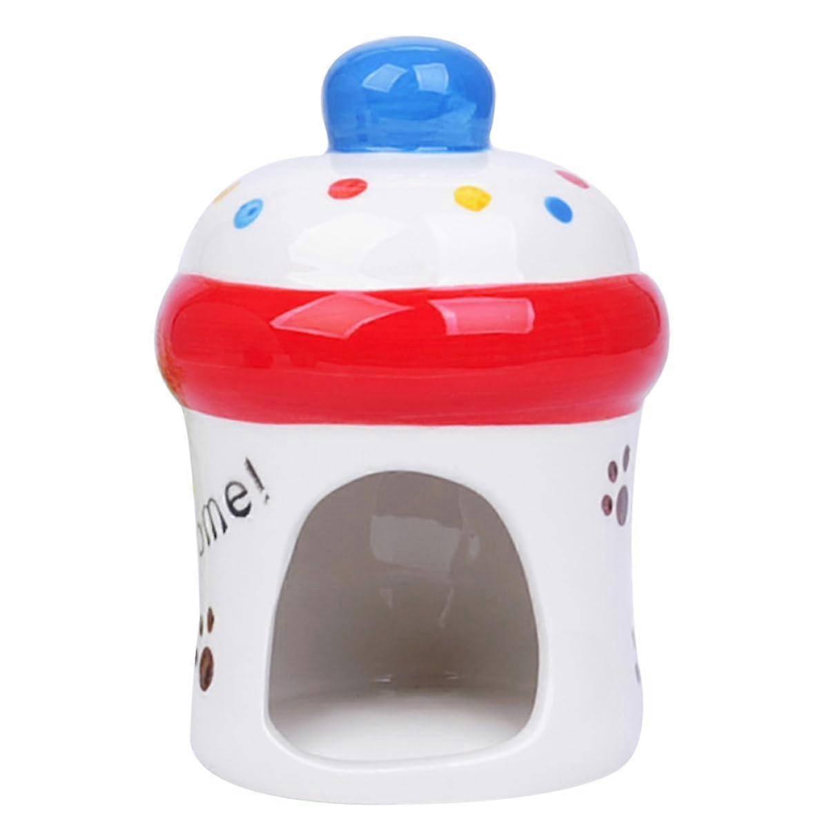 Ceramic Hamster Nest Potty, Portable White, 1Pc, Hamster Cage Accessory