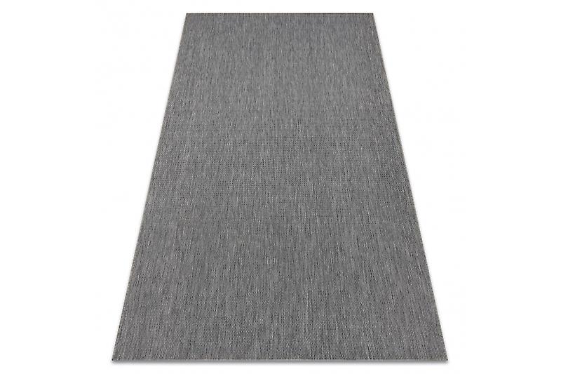 Carpet FLAT 48663/920 SISAL - anthracite PLAIN