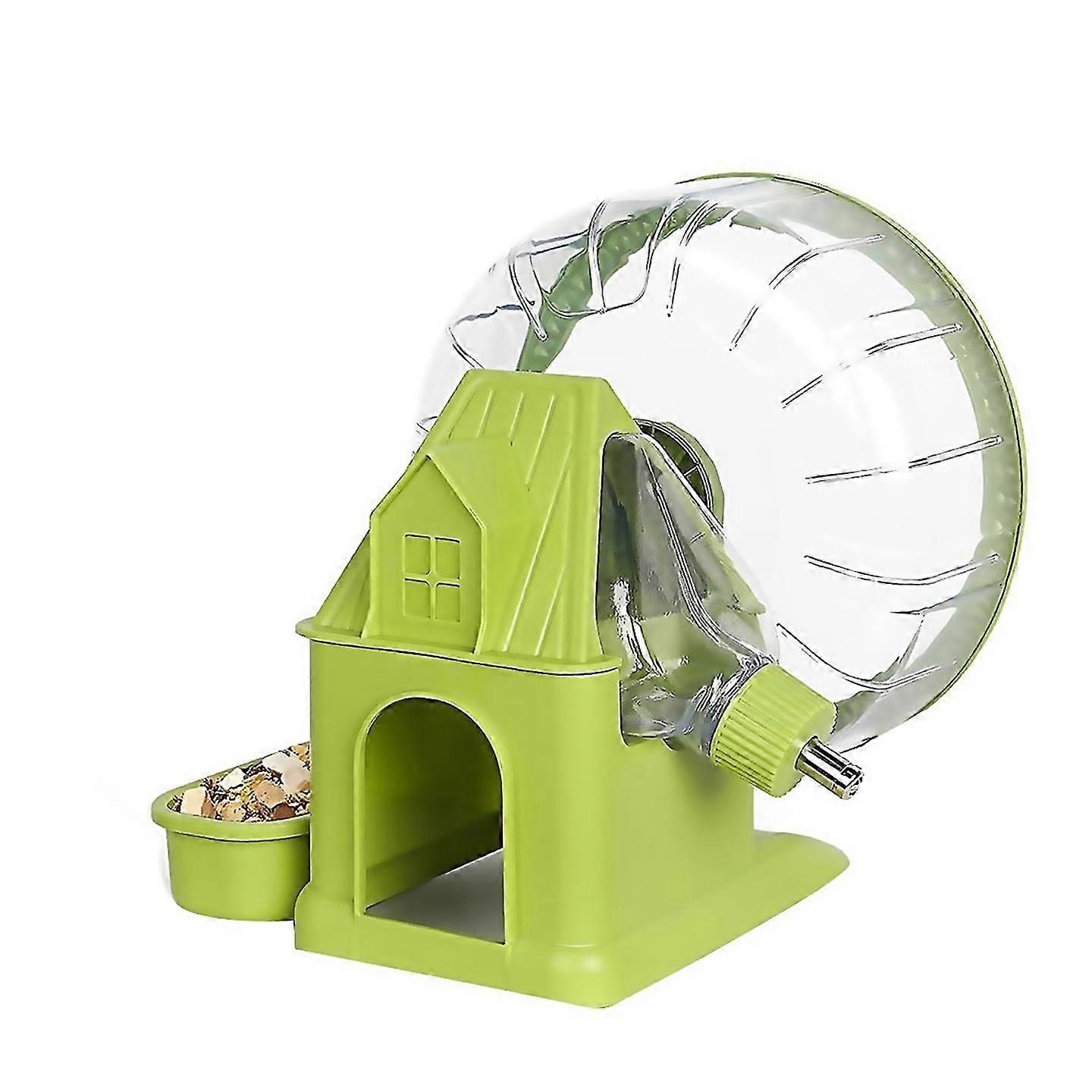 For 4 In 1 Quiet Hamster Exercise Wheel, Multi Functional Green