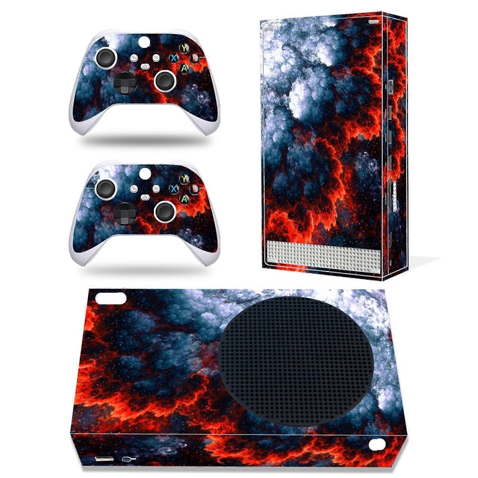 Protective Vinyl Skin Stickers For Xbox Series S With Two Controller Stickers (Color: 17)
