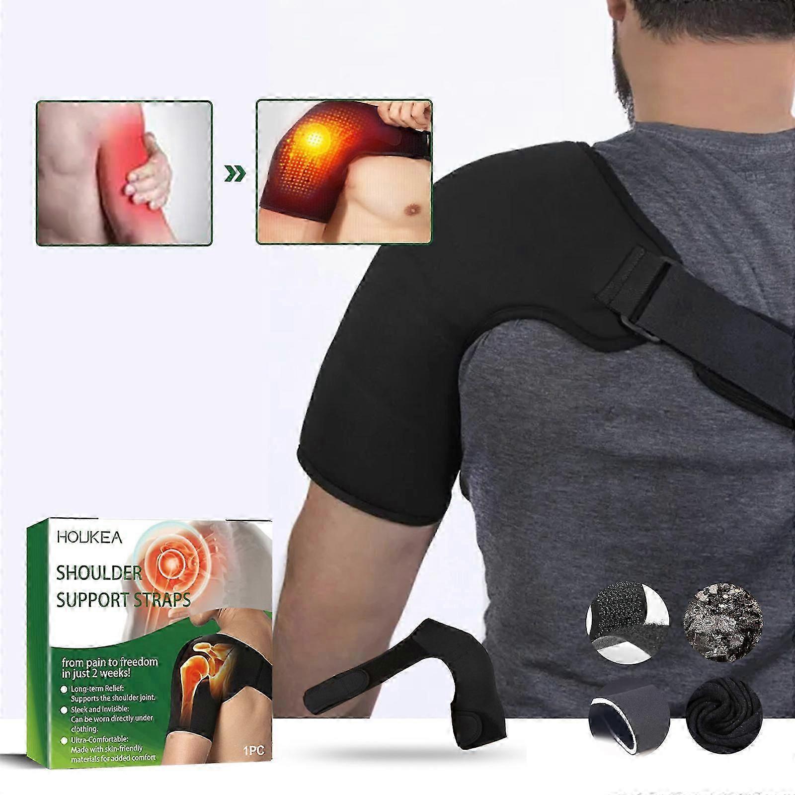 Self Heating Shoulder Support Protector, Warm Shoulder Strap Brace, Self Heating Shoulder Pad, For Shoulder Pain