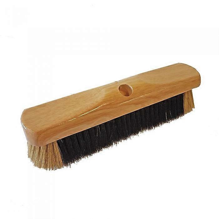 Head Only 12'' Pure Bristle Sweeping Broom Black/White
