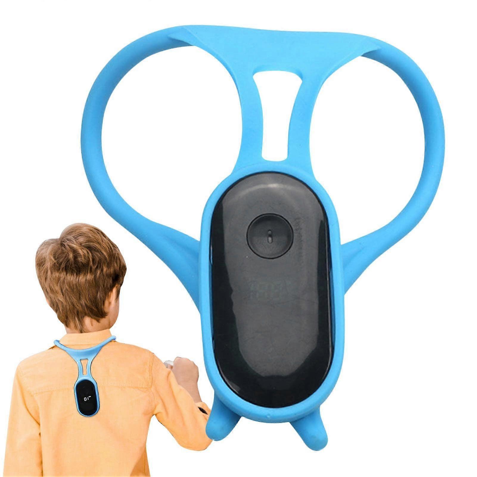 Posture Corrector for Men with Vibration Reminder, Intelligent Humpback Correction Device, Adjustable Correction Belt in Blue