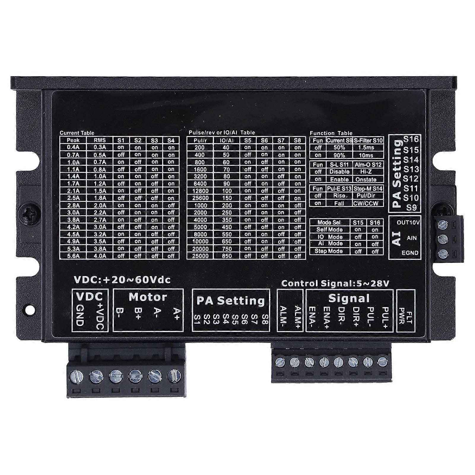 Schrittmotortreiber Open Loop 32 Mikroschrittregler Steuerplatine Modul 20-60V DC