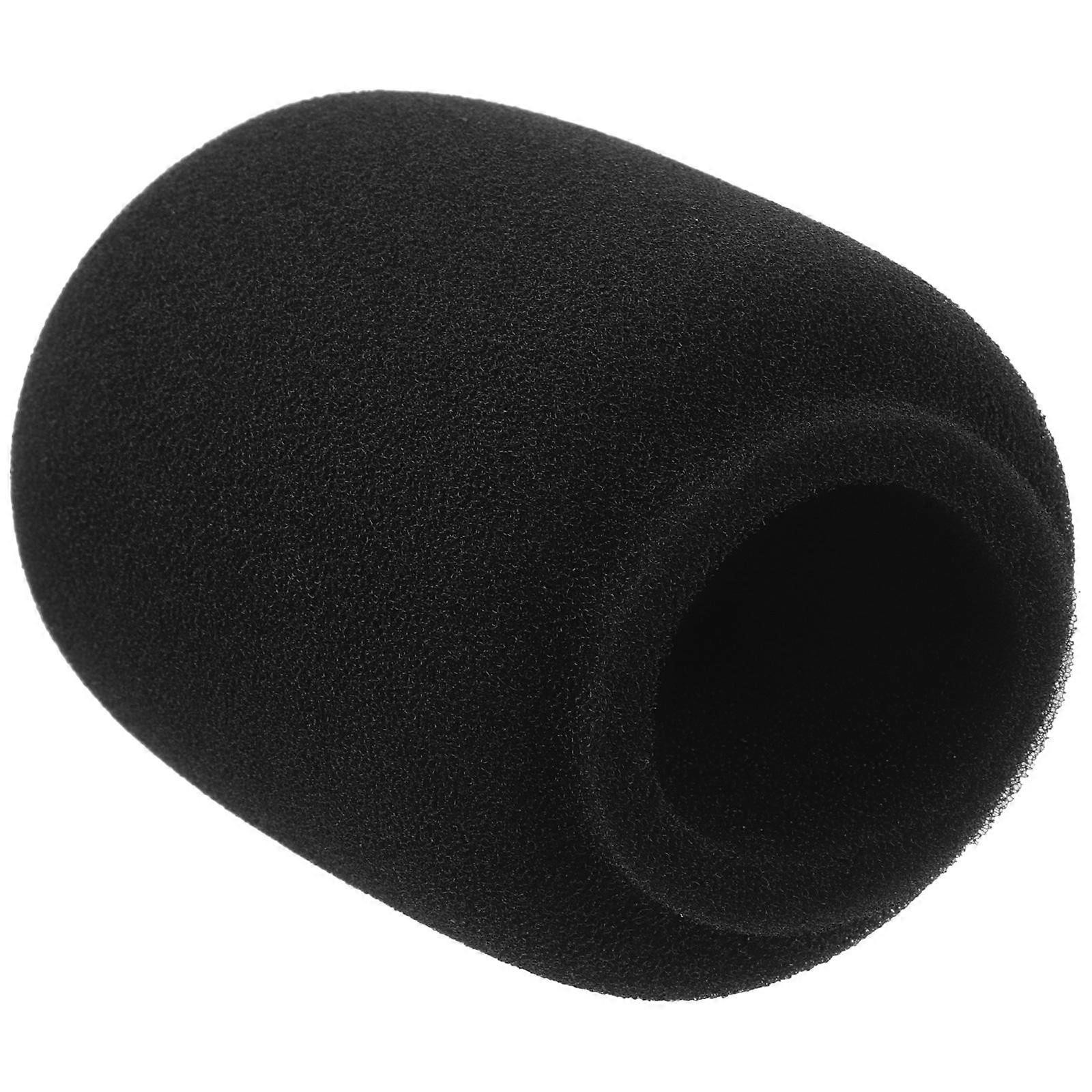 20pcs Microphone Windscreen Sponge Covers for Lapel Mics, Thickened Design for Sound Isolation & Noise Prevention, Sleek Black