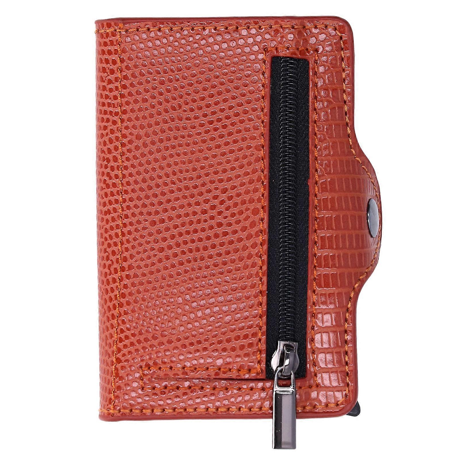 Lizardstripe Card Holder Box Folding Automatic Popping Anti Degaussing 10x6.5cm for Daily Use Gift