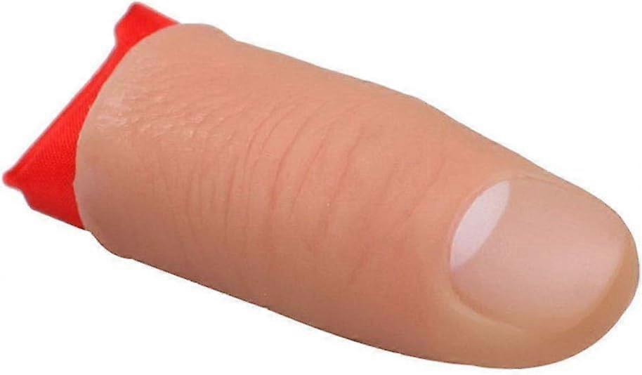 Magic Thumb Tip Trick Rubber Finger Prop for Close-Up Magic, Disappearing Appearance Pocket Square, 2pcs Set