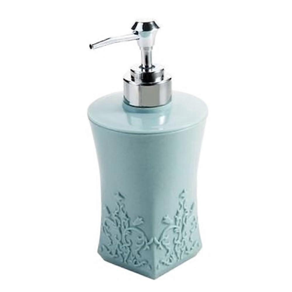 Kitchen Soap Dispenser 300 ml with Push Function for Bathroom and Lotion, Square, Blue/Pink, for Hotels and Home