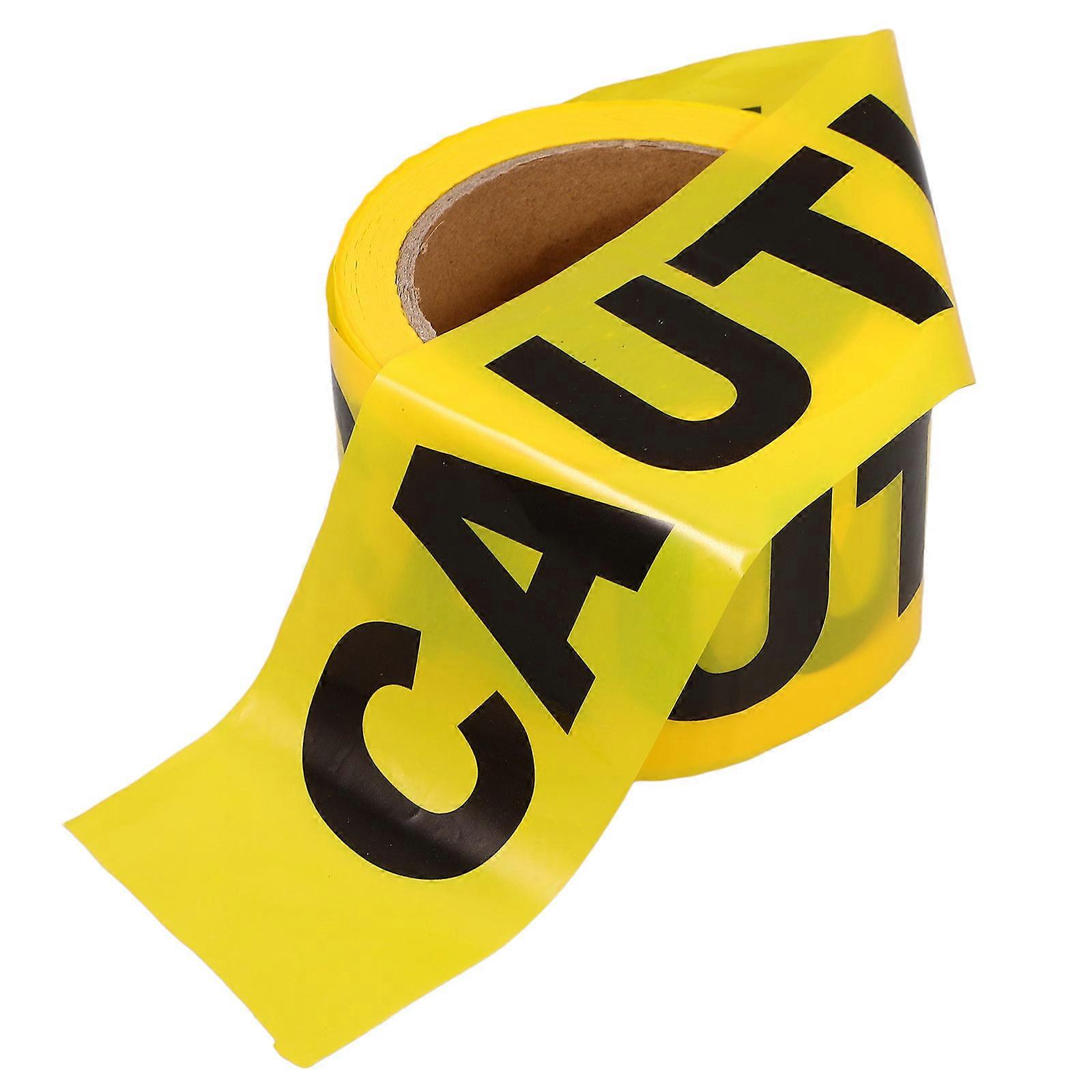 Construction Tape Caution Floor Tape Non Adhesive For Workers 100m Long 1Set