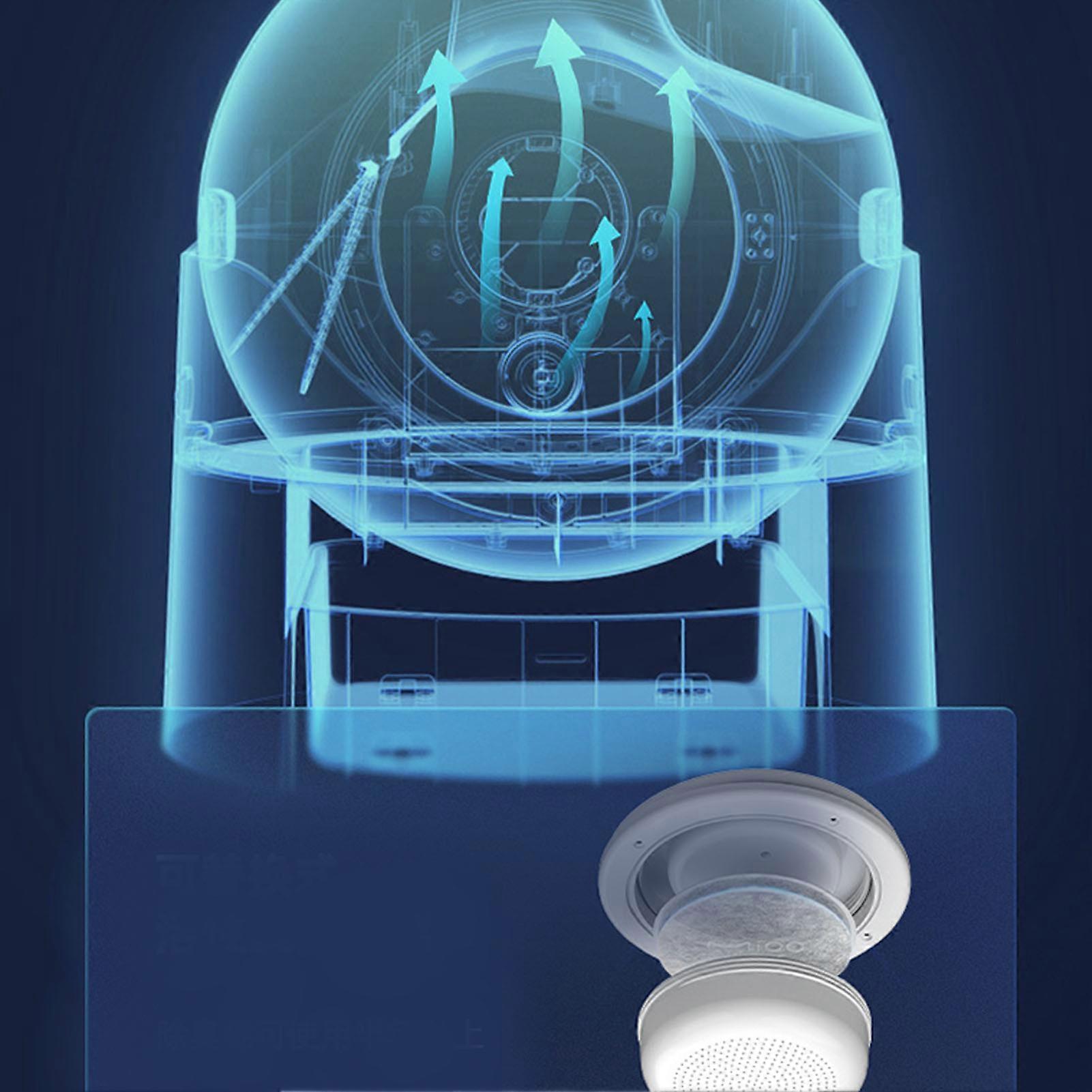 Semi Automatic Cat Toilet Box Fully Closed Odor Resistant Extra Large Capacity Semi Automatic Cat Litter Box White 