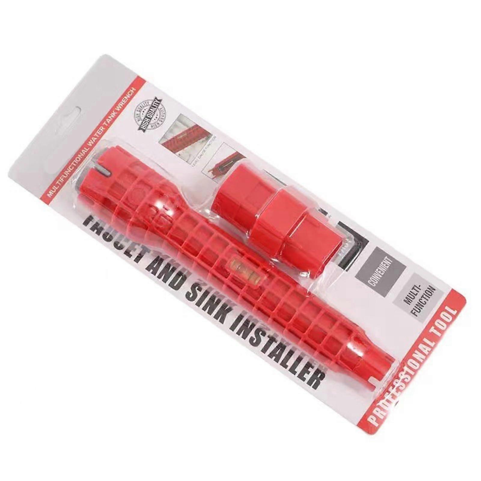 Multifunctional Faucet Installer Tool Adjustable Plumber Wrench With Anti-Slip Grip For Sink Toilet Installations