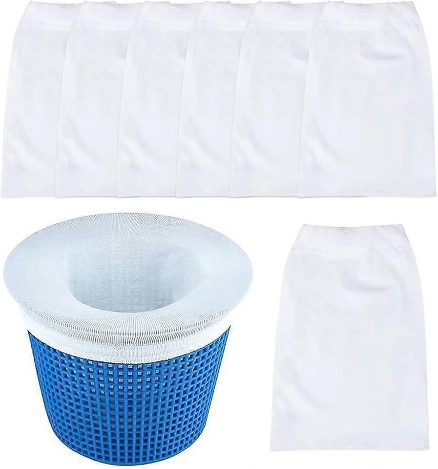 6Pack Pool Skimmer Socks, Filter Socks, Pool Basket Filter Net