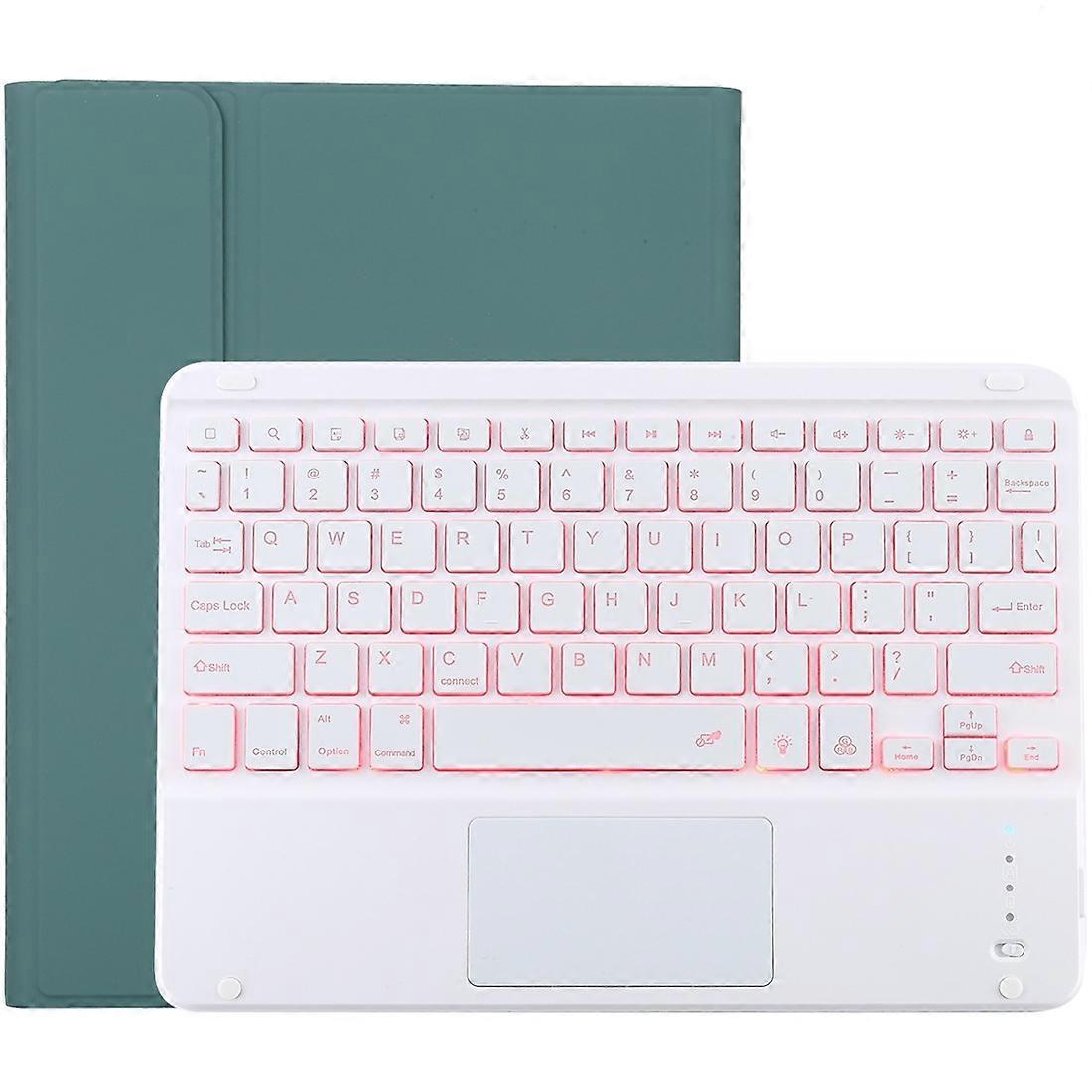 Bluetooth White Keyboard Microfiber Leather Protective Case