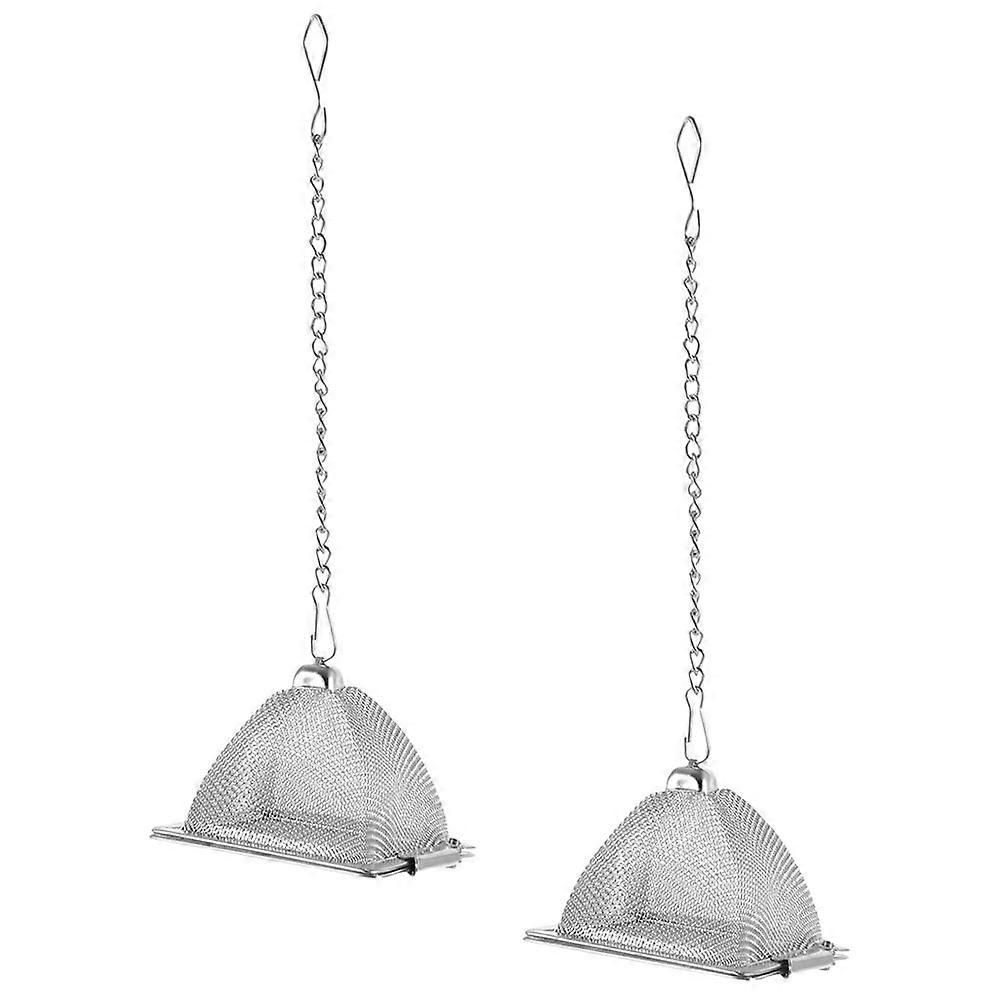 Pyramid Tea Infusers Metal Tea Strainer Spice Filtering Restaurant Accessory Silver 2Pcs