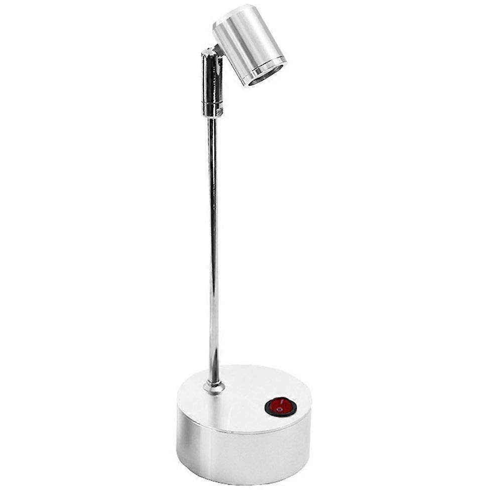 LED Spotlight for Display Cabinet with Aluminum Body and Silver Color Enhances Visibility in