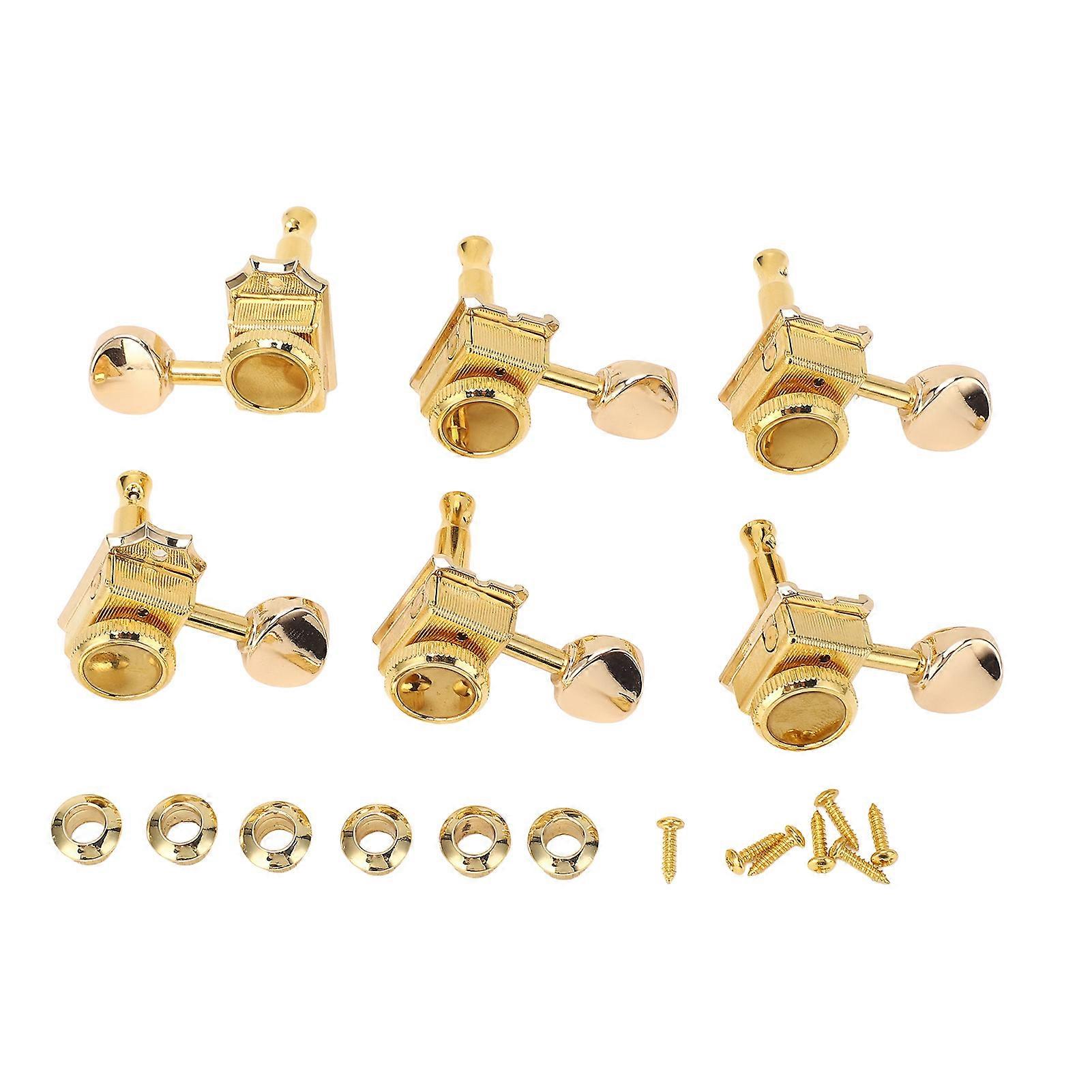 6PCS Guitar Locking Tuners Vintage Metal Locking Tuning Key Pegs for ST TL Guitars