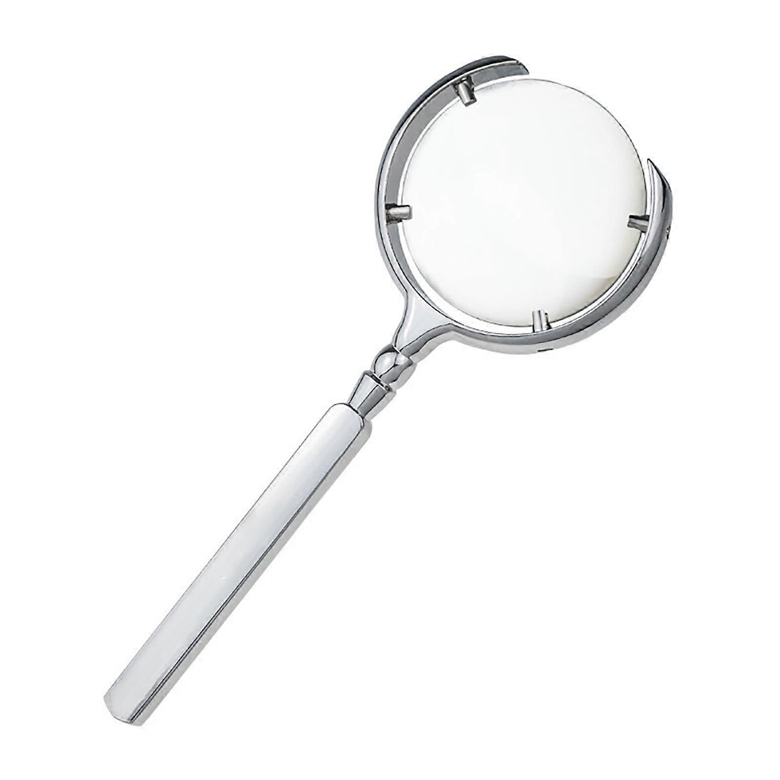All Metal Russian Style Magnifier 8x Magnification Real Glass Handheld, For Science, Books And Inspection