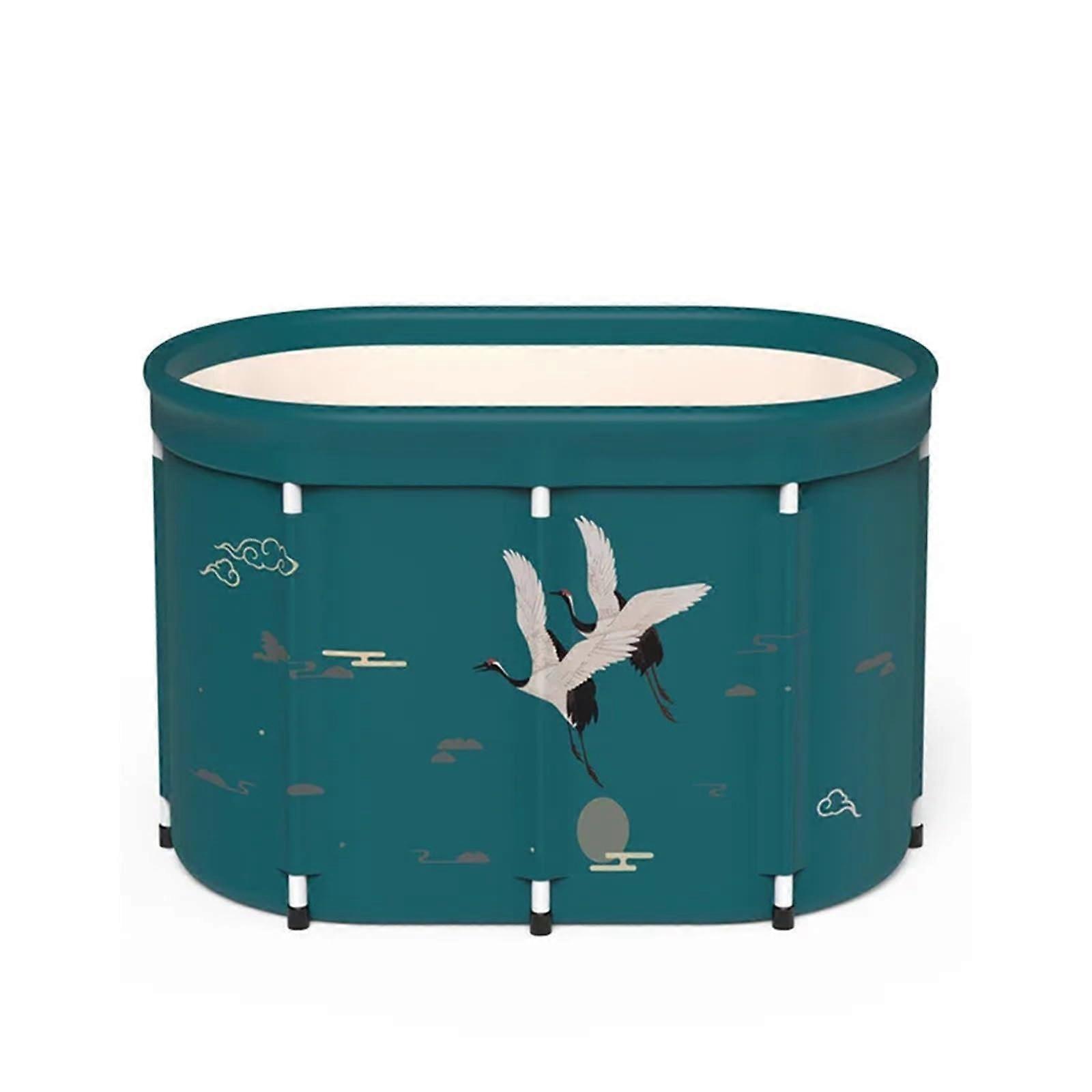 Foldable Bathtub Portable Foldable Bathtub for Adults, Steam Bathtub, Bath for Home, Foldable Bathtub for Shower Cabin, Foldable Bathtub (Green)