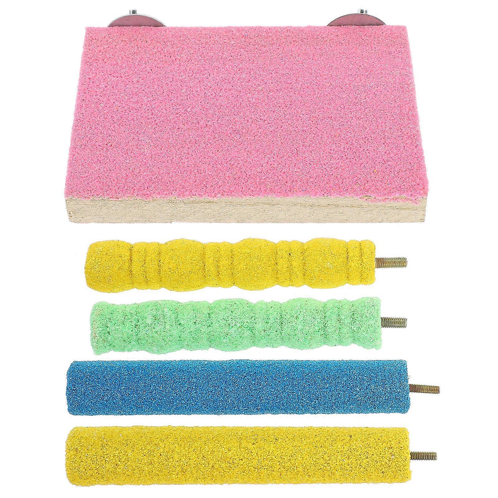 Bird Standing Board for Parrots and Small Birds Plastic Toy to Encourage Play and