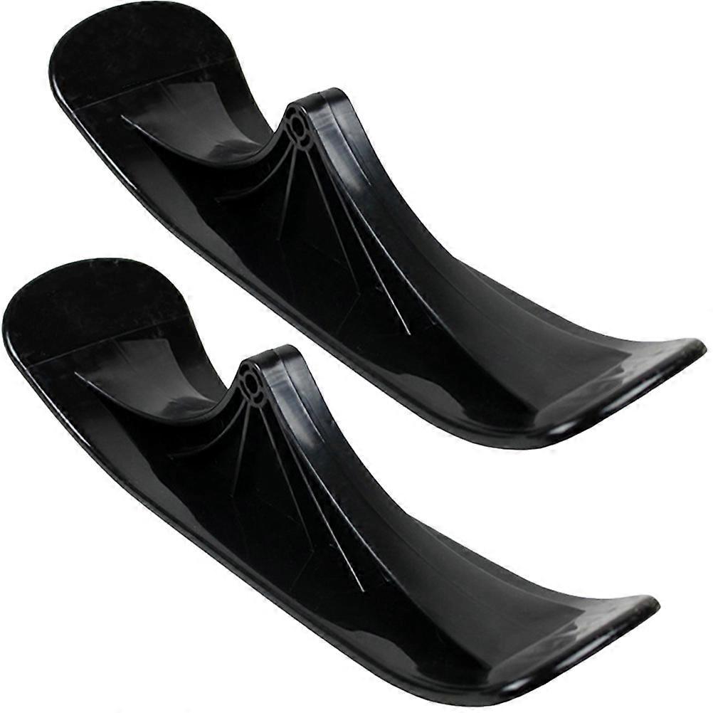Snow Sled for Kids with Premium PE Material Black Color Easy to Install and Store Small and Lightweigh
