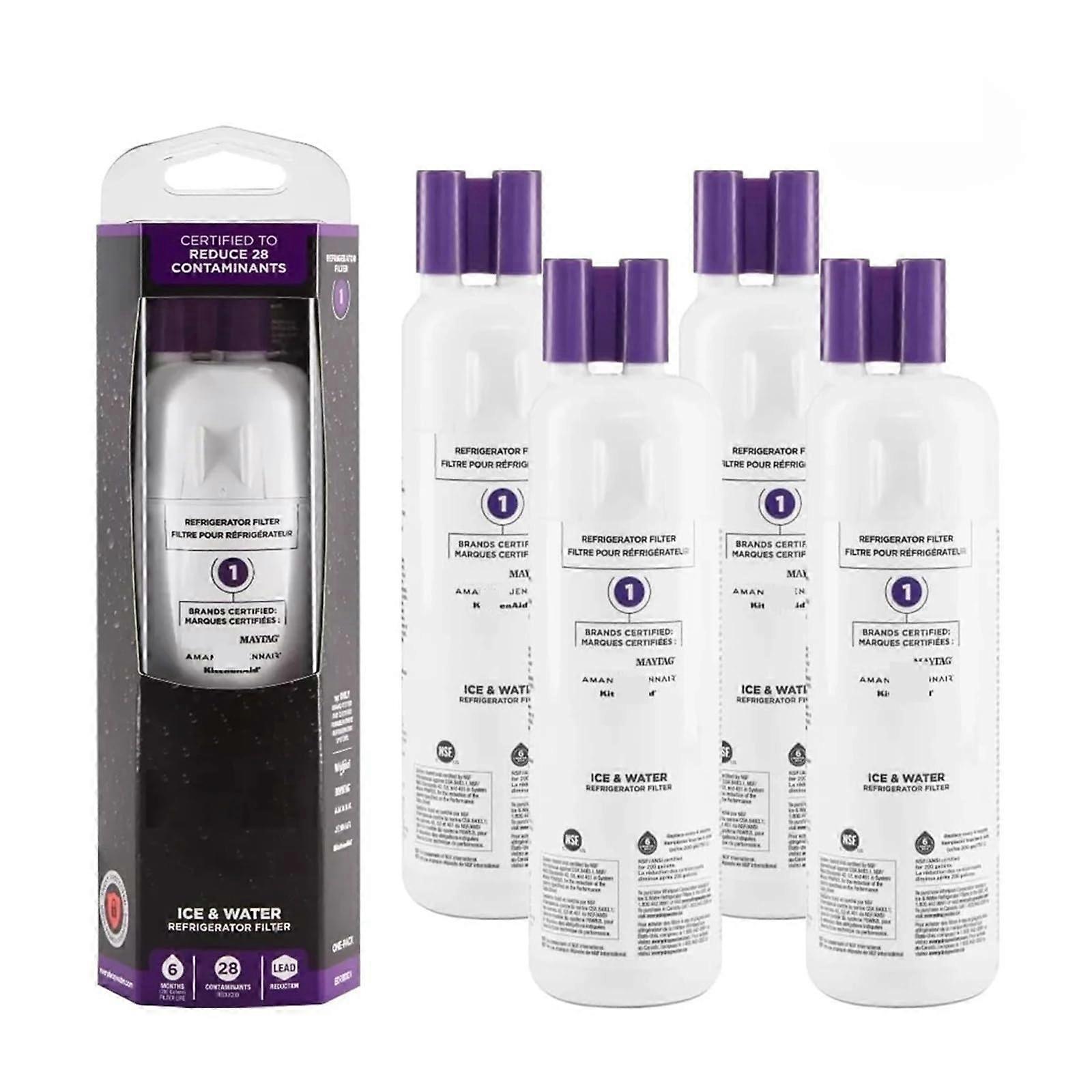 the refrigerator water filter, compatible with Whirlpool, EDR1RXD1, W10295370A, 9081, dropin filter 1, P8RFWB2L, P4RFWB (4pcs).