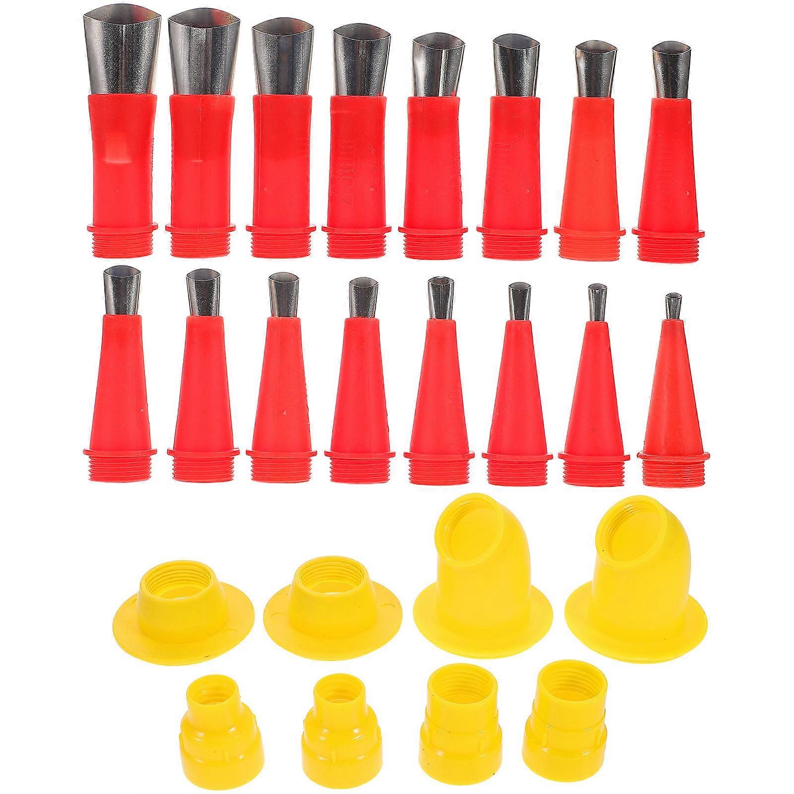 Stainless Steel Glue Nozzle with Detachable Base for Caulking Use Ensuring Hardwearing Durability