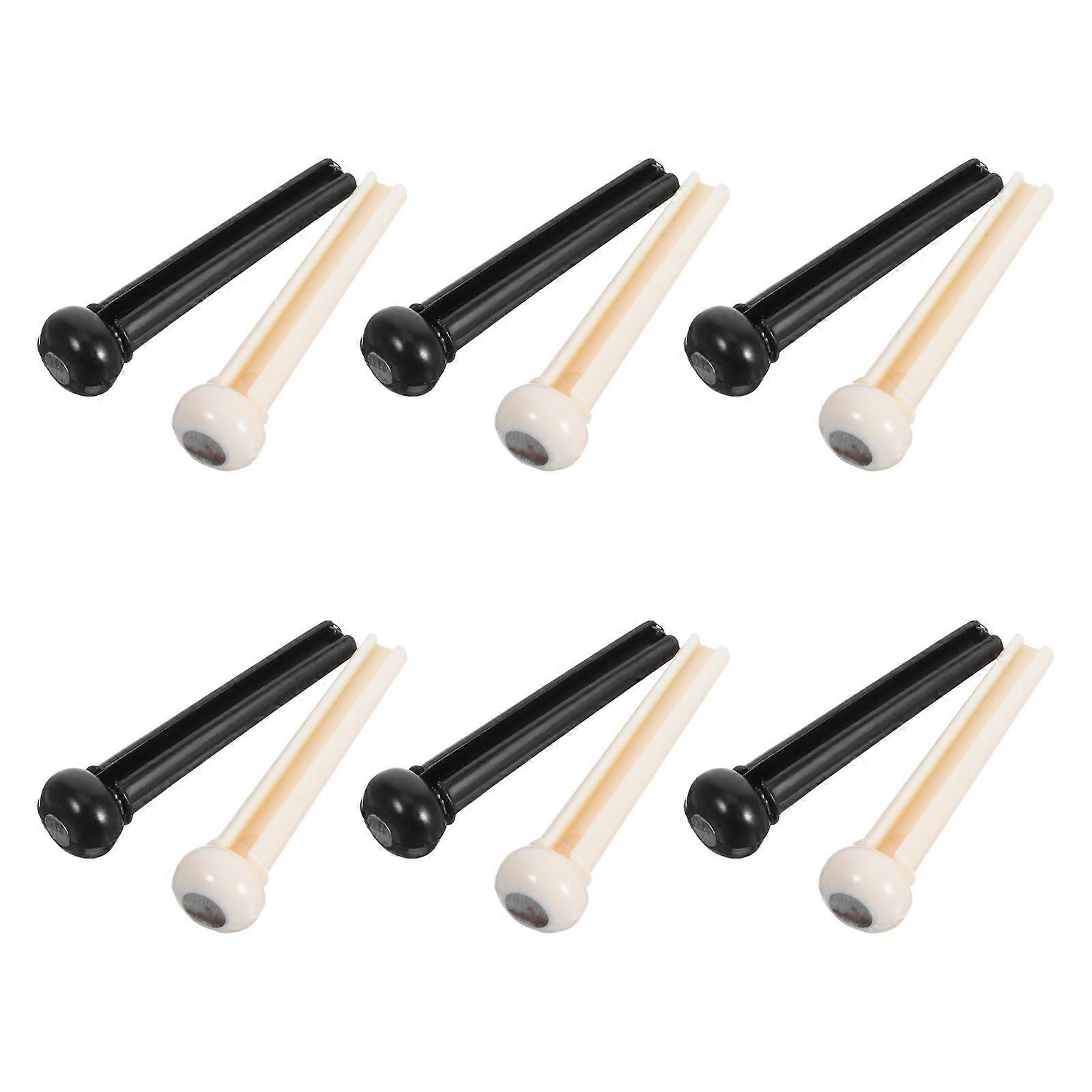 Acoustic Guitar Pegs Bridge Pins String Fixing Stable Placement Guitarists Maintenance 12Pcs