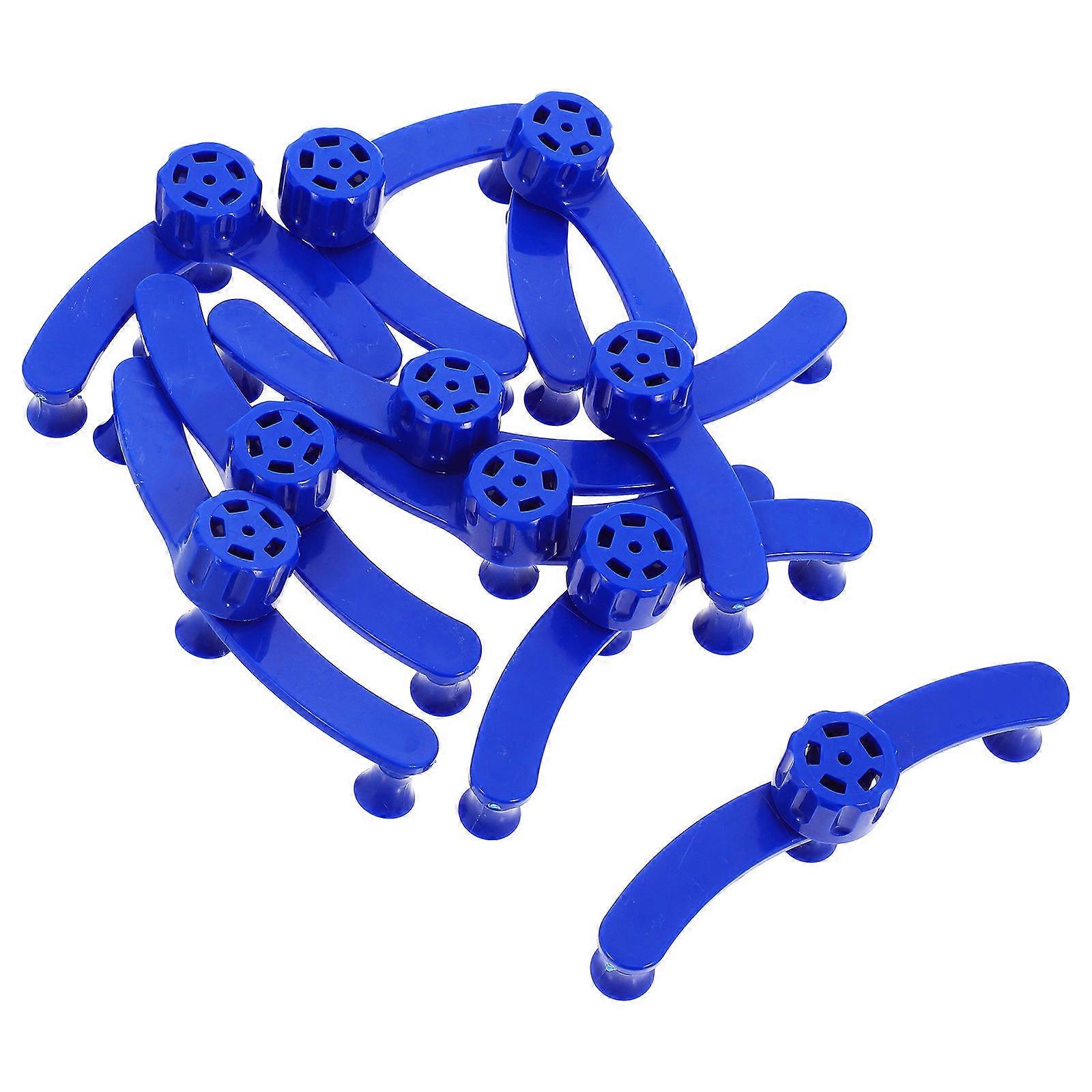 Branch Clamps For Fruit Trees Adjustable Plant Shaping Clips Plastic Gardeners Hobbyists Tools Blue 12.50X3.70X2.30CM Positioning 10Pack