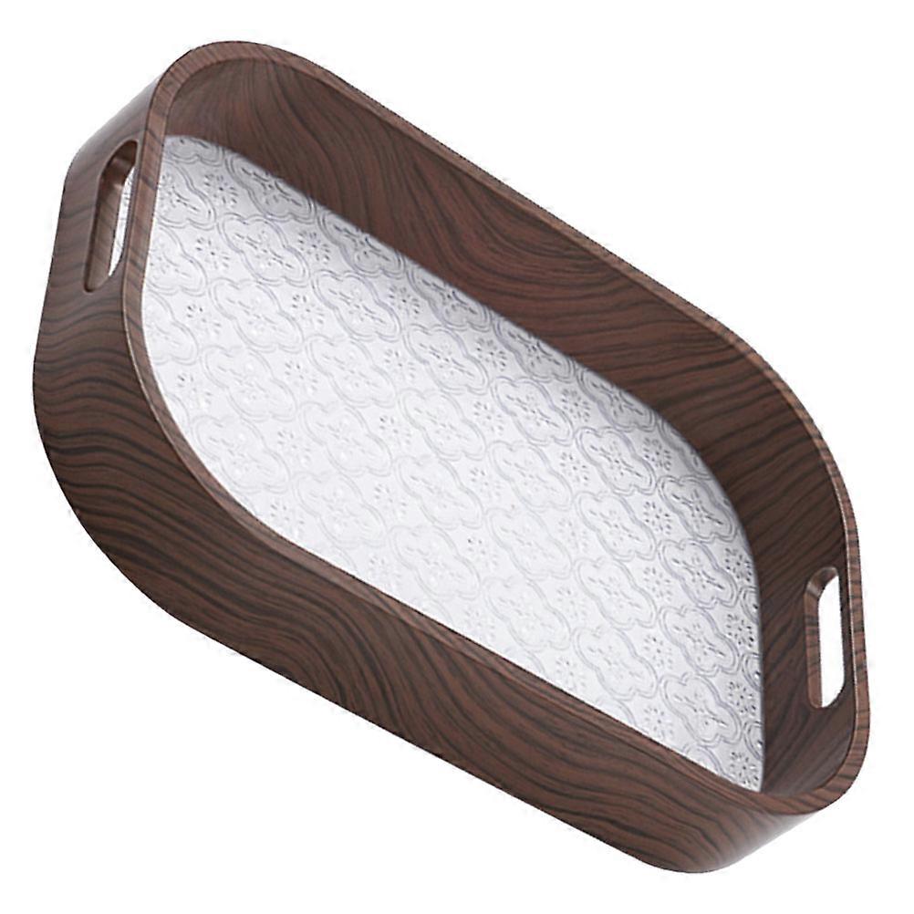 Embossed Snacks Plate Decorative Snack Serving Plate Holiday Celebration Multi Rectangular Food Storage 1Pcs