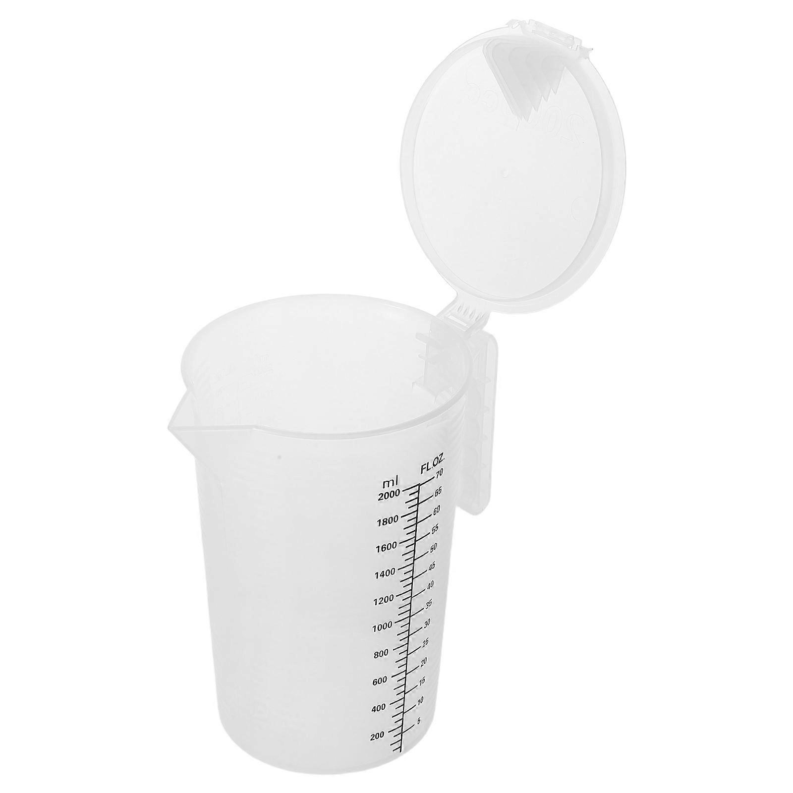 Rectangular Shaped Transparent Measuring Pitcher for Home Kitchen Use 21.00X20.00X14.00CM 1Pack