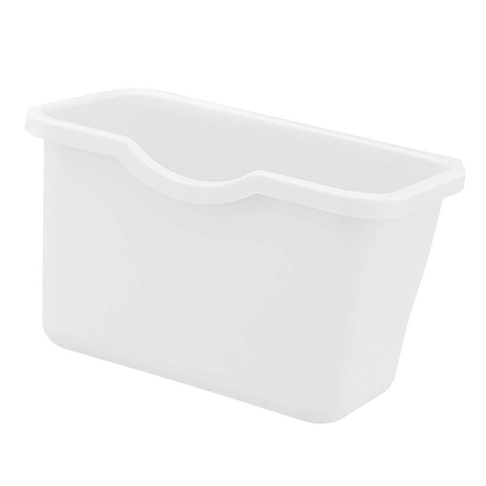 White Hanging Storage Box for Home Use Made of PP Material Multifunctional Waste Bins 4.7