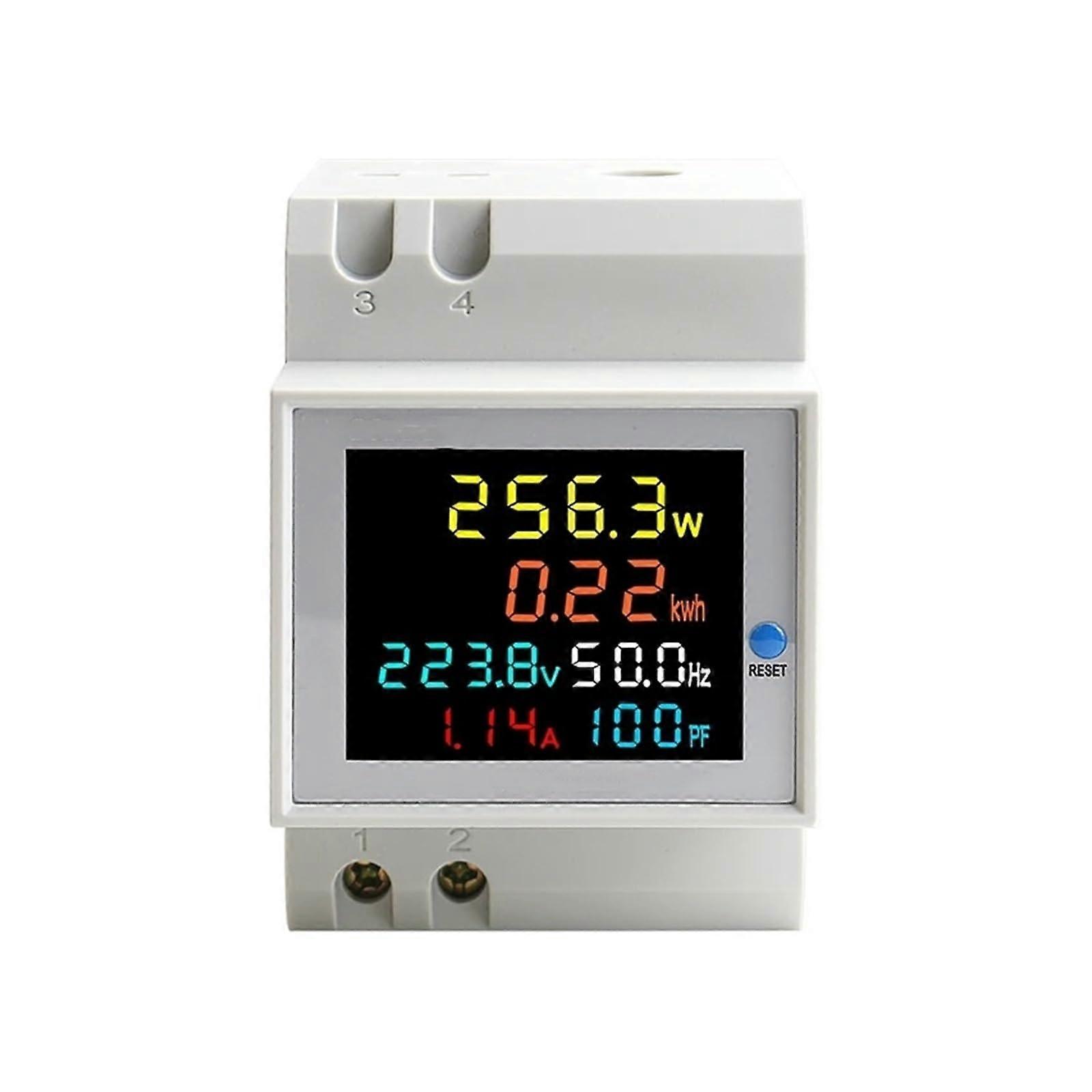 Singlephase watthour meter with DIN rail, type 220 V (250450V External)