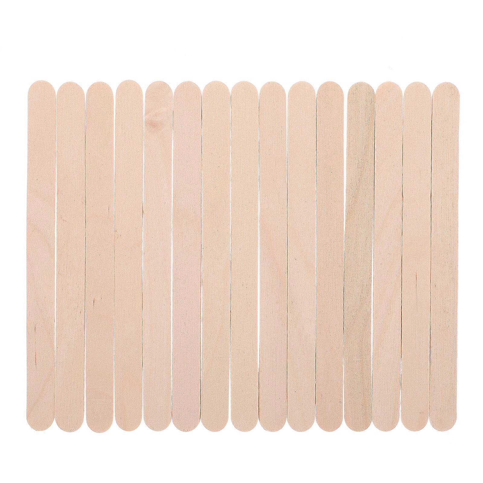 DIY Popsicle Stick Craft Supplies in Beige Reusable for DIY Projects and Ideal for Stirring 100pcs