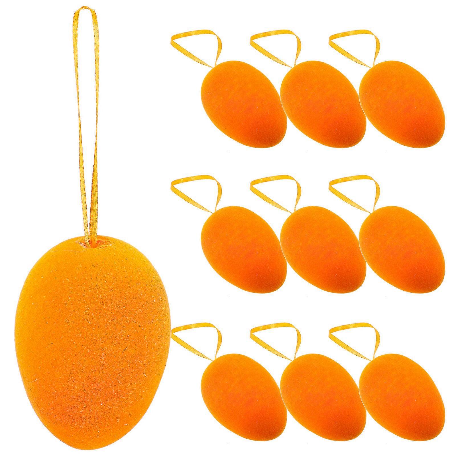 Easter Egg Ornaments Rabbit Foam Hanging Egg Decoration 10Pcs Set