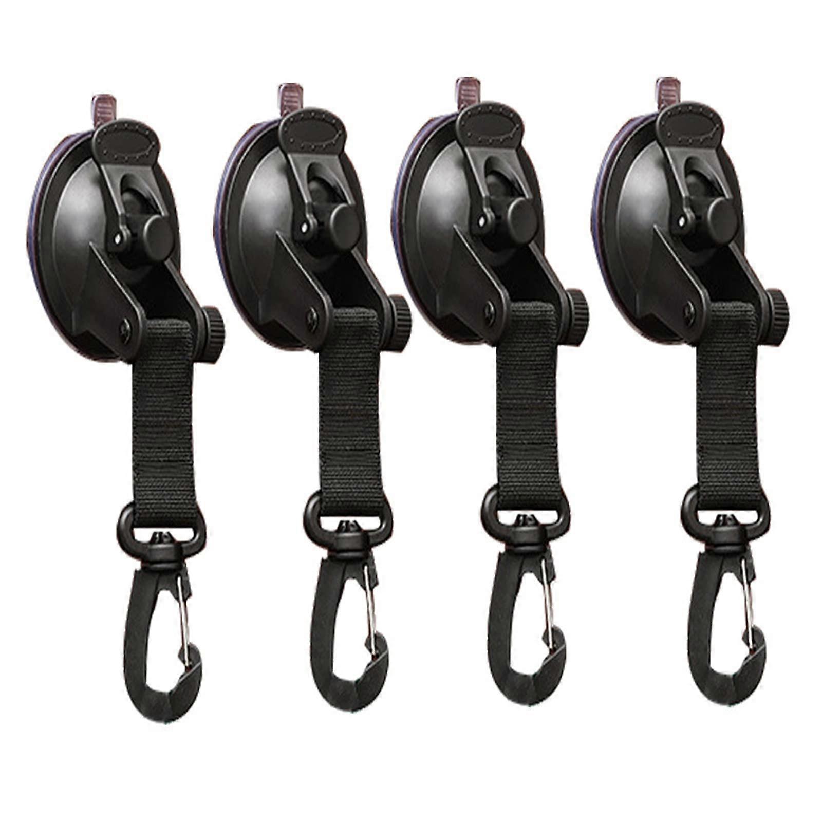 Suction Cup Hook for Camping, Upgraded Car Camping Suction Cup (4 Pieces)