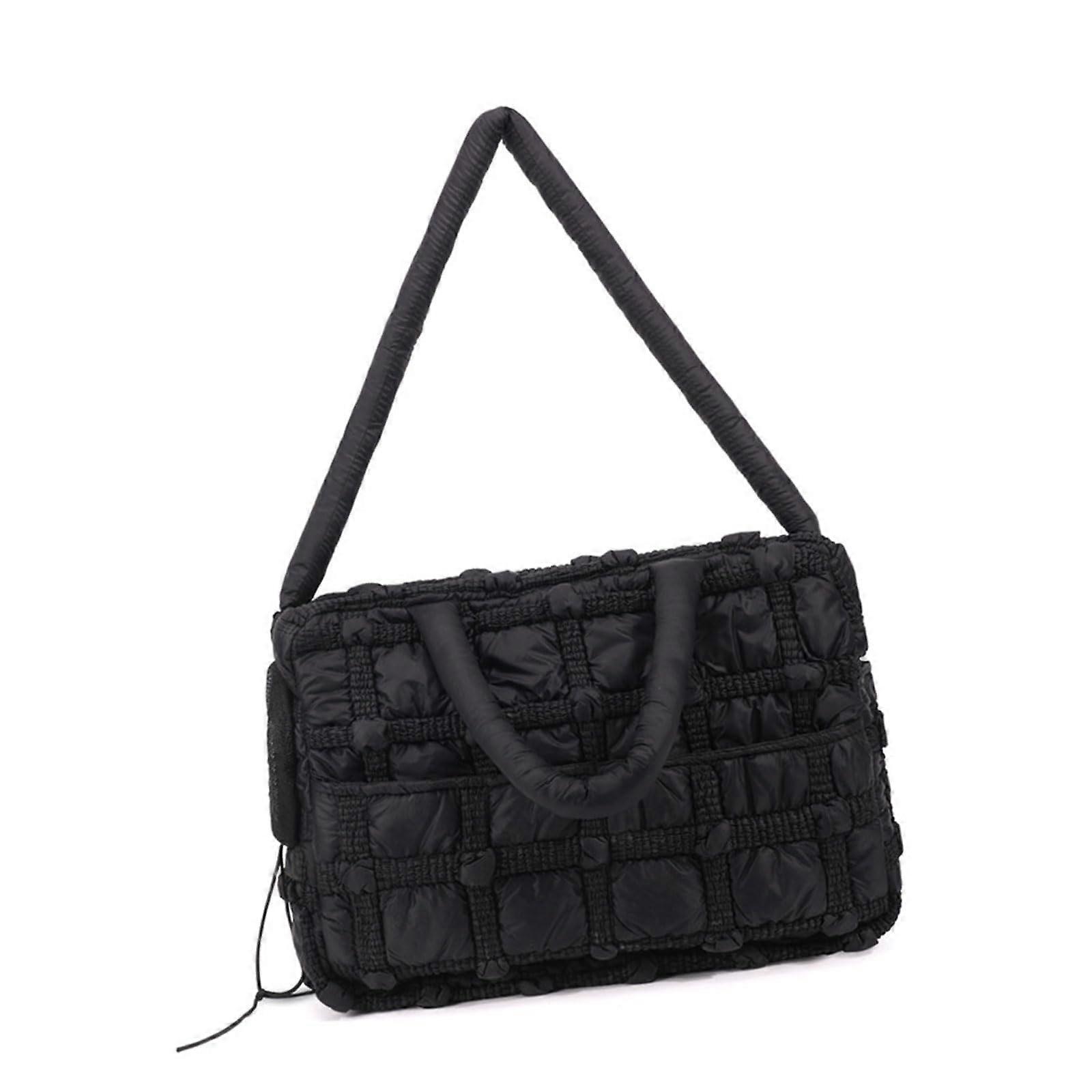 Pet carrier bag cat carrier soft capacity with window breathable black