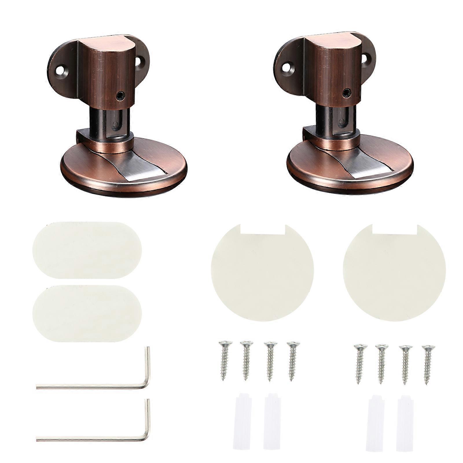 Adjustable Magnetic Door Stop Premium Quality 2Pcs For Residential Users Elegant Style Protect Walls And Prevent Damage