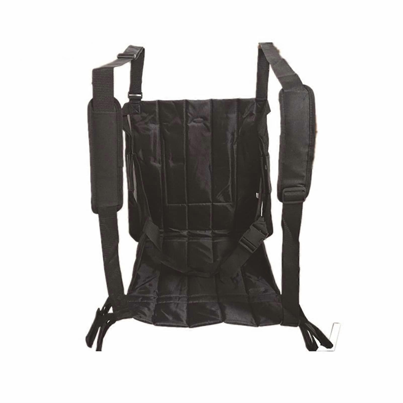 Transfer Full Body Lifting Sling Emergency Evacuation Chair for Seniors, Injured, Mobility Transfer Board - Black 43x48x44cm