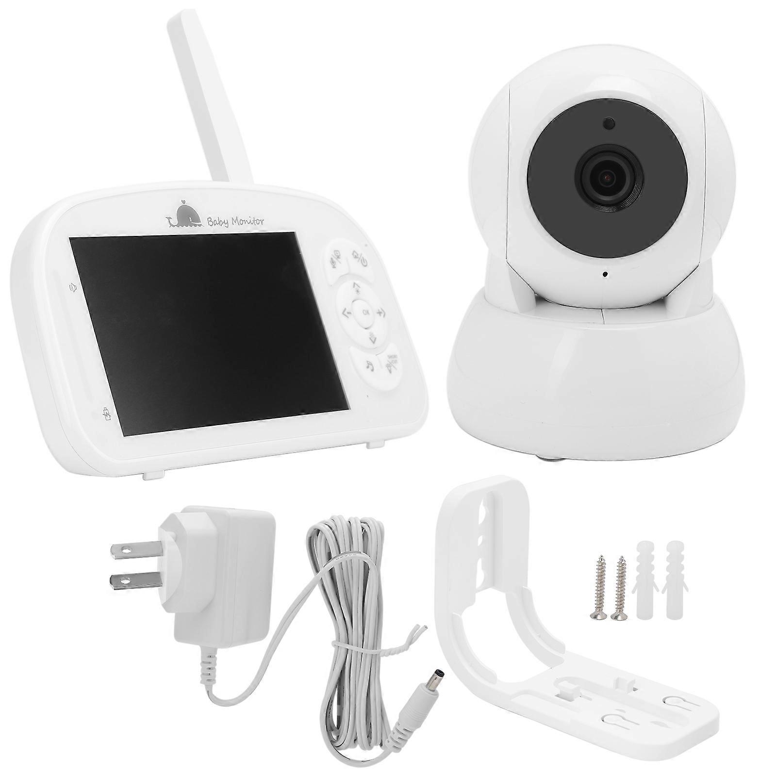 High Definition Wireless Baby Monitor Security Camera Temperature Display Music Function Baby Monitor 110‑240V US Plug