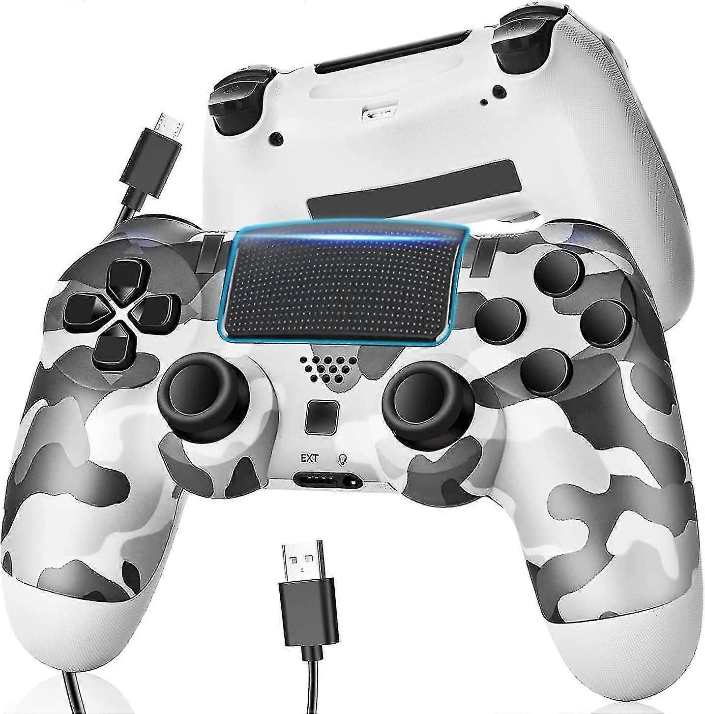 Controller Camo grigio per Ps4, Telecomando wireless per Playstation 4, Controllo joystick gioco militare