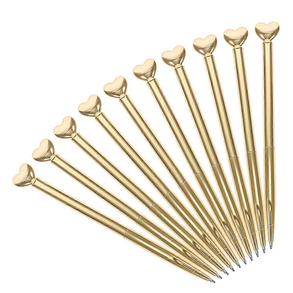 Retractable Metal Pen with Heart Motif, Combining Style and Functionality