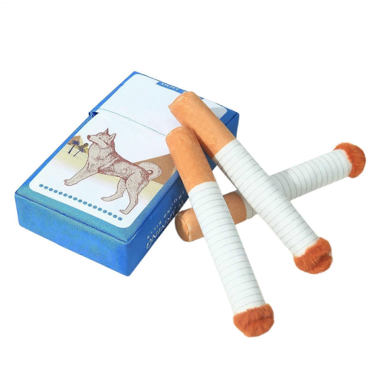 Cigarette Toy For Dogs, Interactive Plush Squeaky Toy, Simulation Cigarette Shape, Small To Medium Dogs