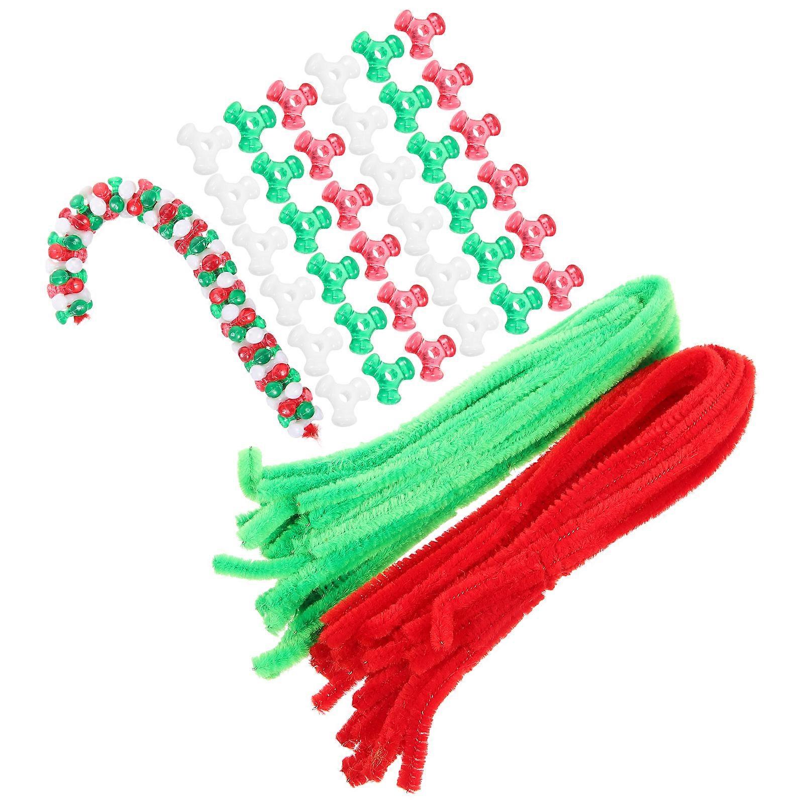 1 Set Christmas Decor Trident Beads Plastic DIY Craft Accessory