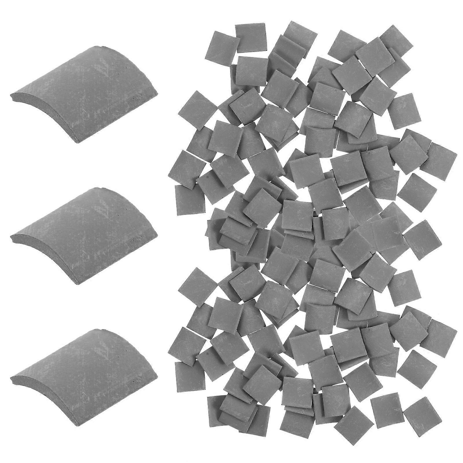 70pcs Small Roof Tiles Models for DIY Miniature Roof Tiles and Mini House Props