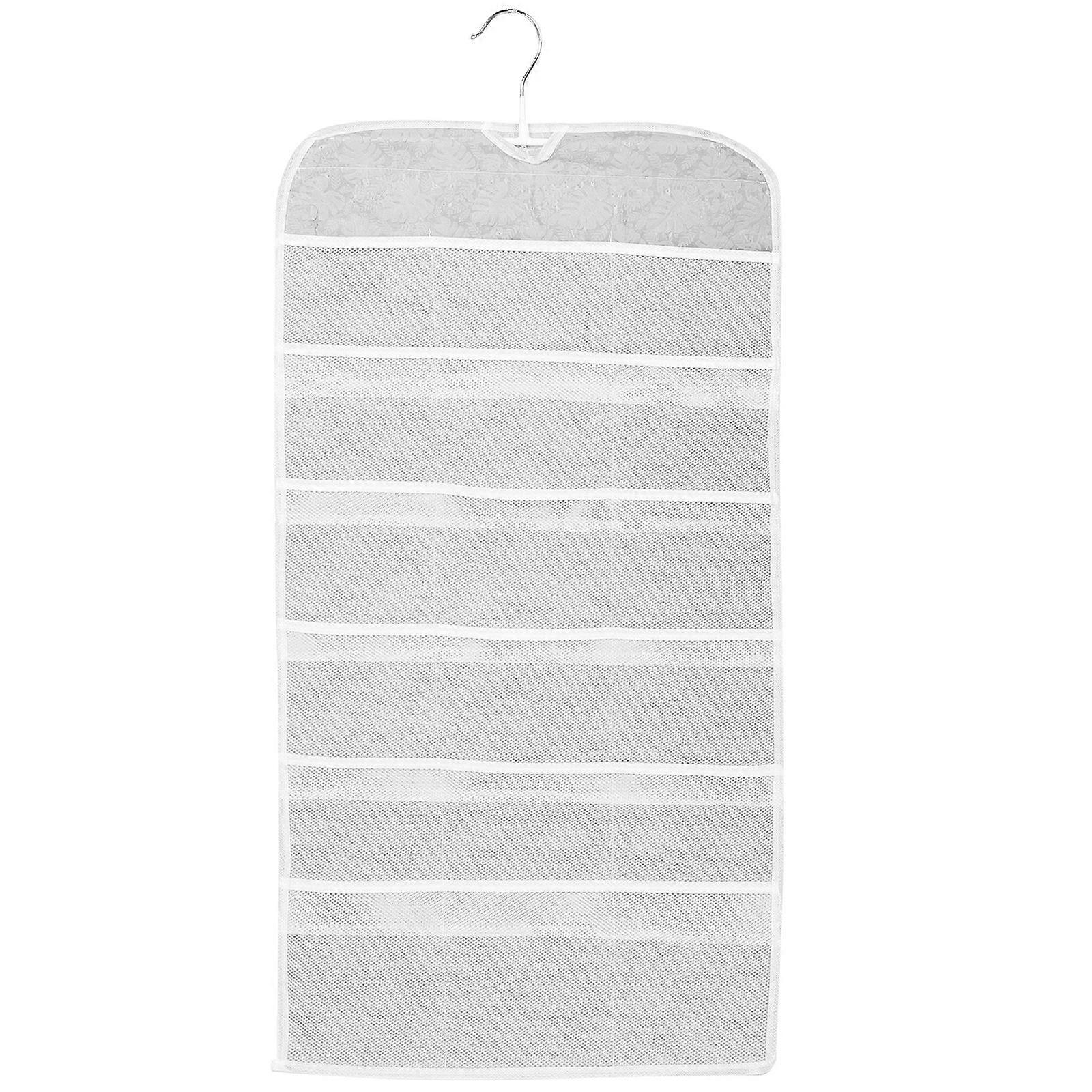 Fashionable Double Sided Hanging Storage Organizer Bag for Bedroom or Dorm Use – Lightweight Non Woven Design with Pockets for Underwear and Socks –