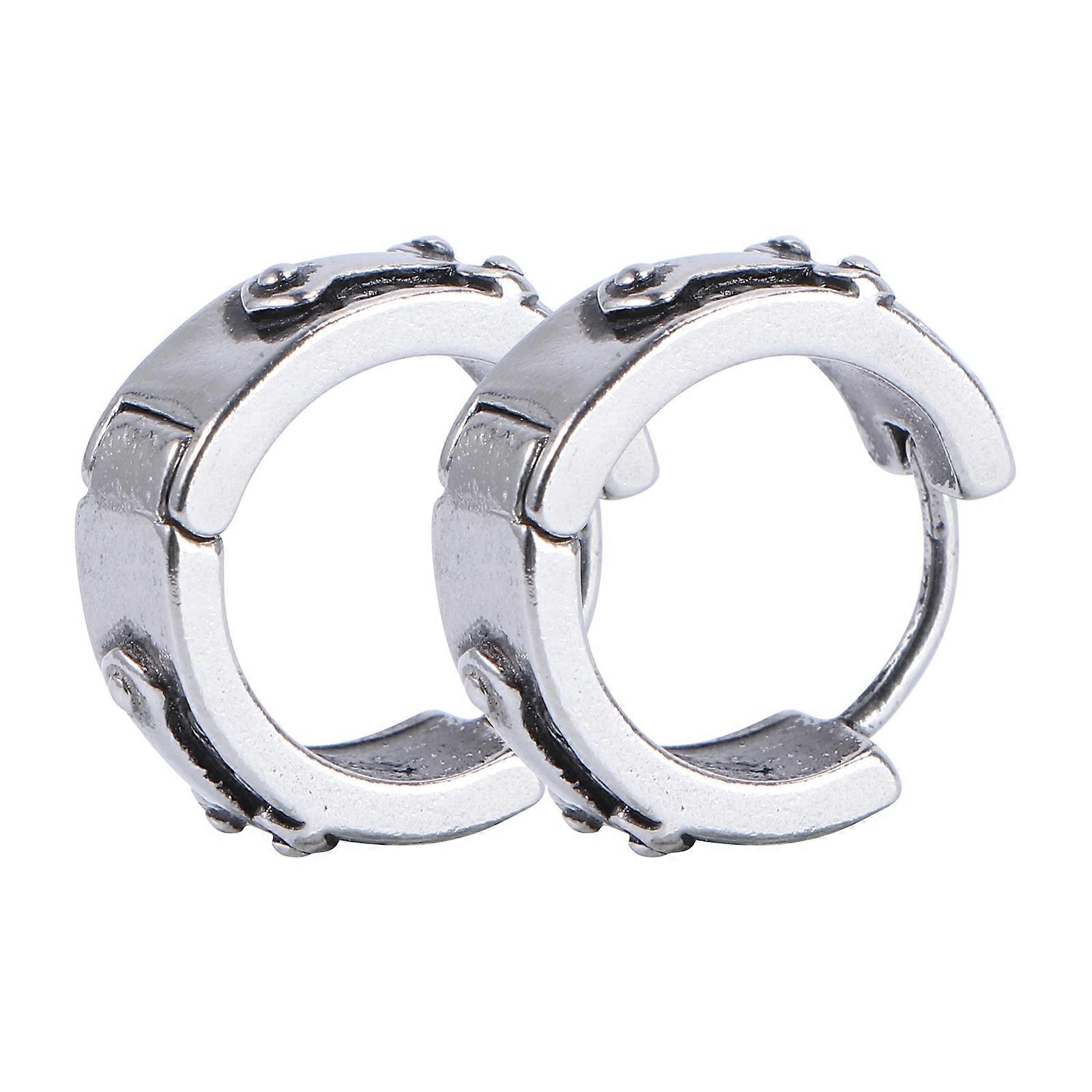 Vintage Hoop Earrings for Men – Stylish Retro Ear Jewelry, Lightweight & Hypoallergenic for Punk & Casual Looks
