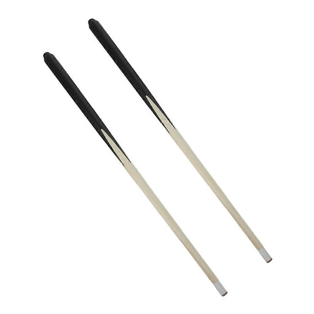 Portable Kids Pool Stick for Playing with Compact Lightweight Design and Smooth Wood Texture 2 Pieces