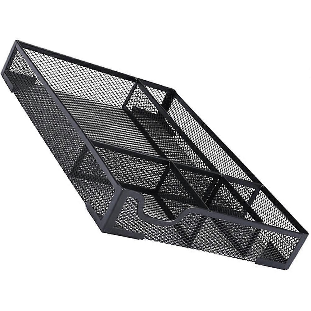 Stylish Metal Mesh File Organizer for Office Large Document and Magazine Storage Basket for Desk Organization