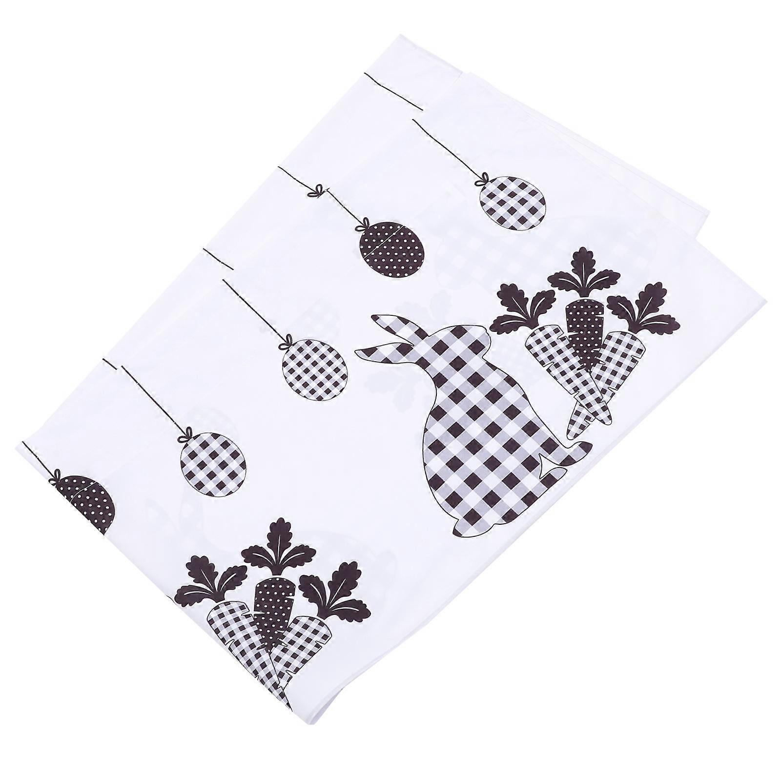 Decorative Easter Window Valance For Kitchen Simple Beauty 137x45cm Privacy Protection 1Pcs